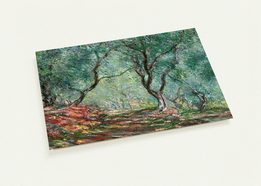 Olive Tree Wood in the Moreno Garden By claude monet Pack of 10 Post Cards | claude monet Post Cards | A6 (10.5 x 14.8 cm) - 4.1 x 5.8 inches