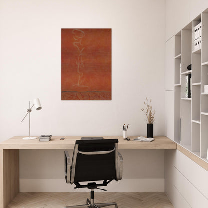 Infinity Field, T Series #34 - 1990 - Theodoros Stamos Brushed Aluminum Print - 70x100 cm / 28x40 inches | Theodoros Stamos Aluminum Print | Theodoros Stamos Prints
