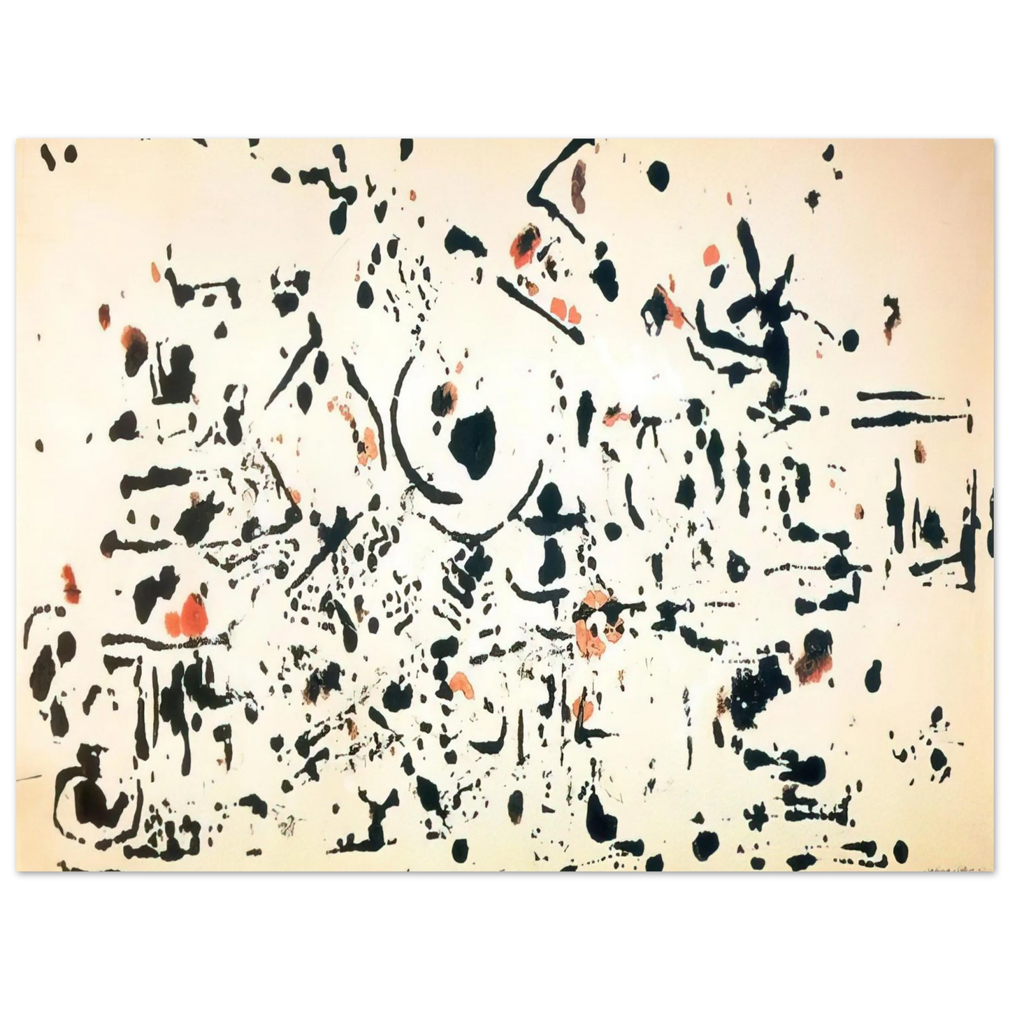 Jackson Pollock - UNTITLED 1951  75x100 cm / 30x40inches Fine Art Poster