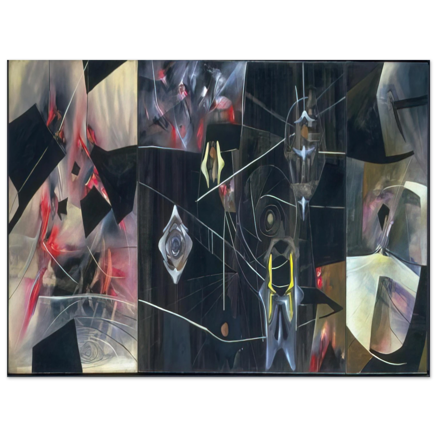 Roberto Matta - BLACK VIRTUE 1943  75x100 cm / 30x40inches Fine Art Poster