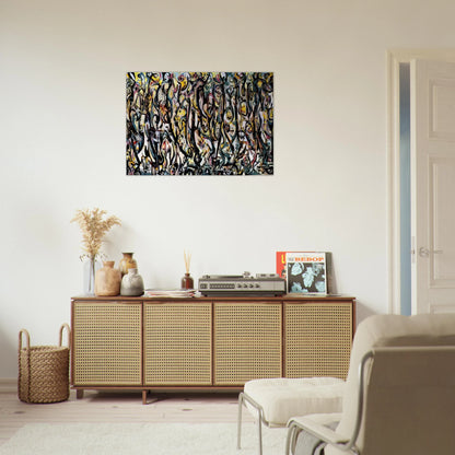MURAL 1943 1 - Jackson Pollock Brushed Aluminum Print - 70x100 cm / 28x40 inches | Jackson Pollock Aluminum Print | Jackson Pollock Prints