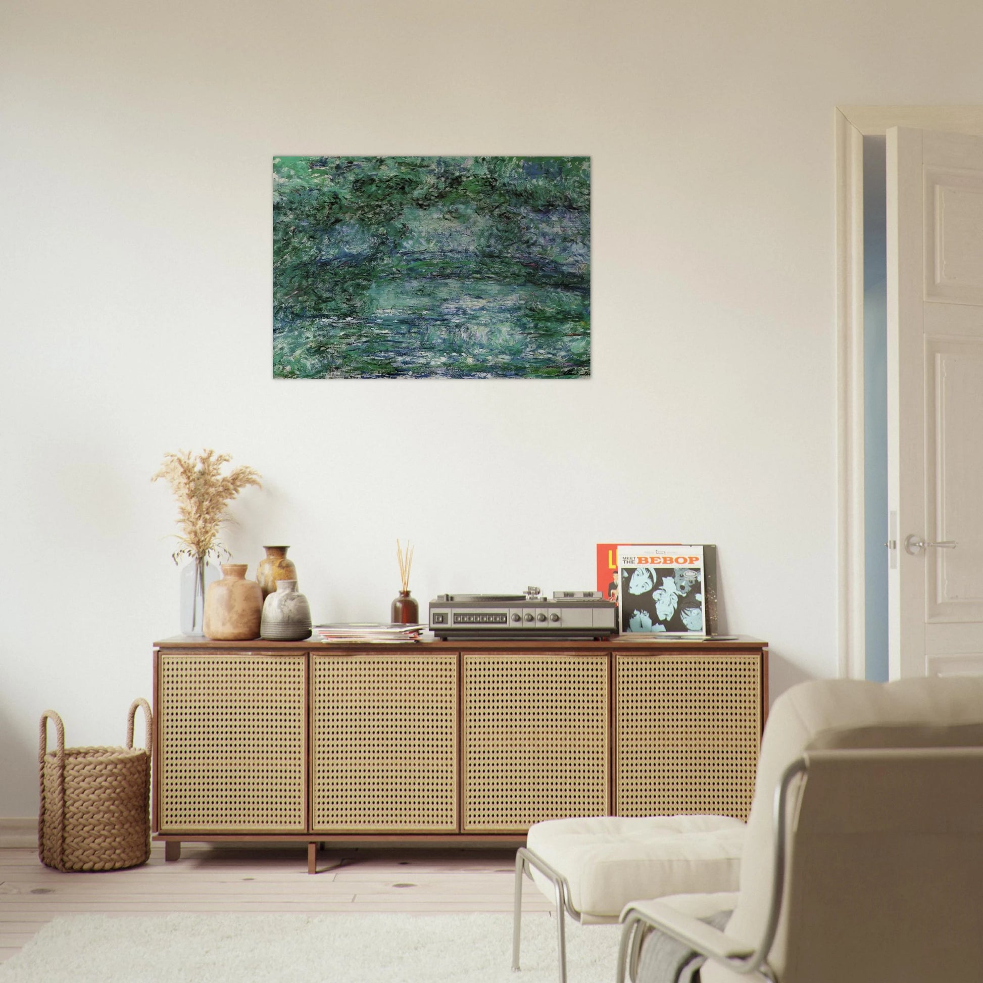 The Japanese Bridge 6 - claude monet Brushed Aluminum Print - 70x100 cm / 28x40 inches | claude monet Aluminum Print | claude monet Prints