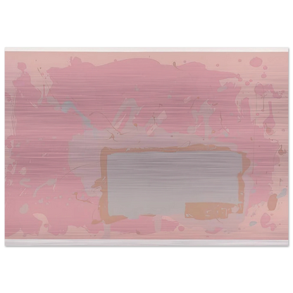 Grey  Blue on Pink - 1971 - John Hoyland Brushed Aluminum Print - 70x100 cm / 28x40 inches | John Hoyland Aluminum Print | John Hoyland Prints
