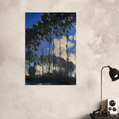 Poplars on the Banks of the Epte - claude monet Brushed Aluminum Print - 70x100 cm / 28x40 inches | claude monet Aluminum Print | claude monet Prints