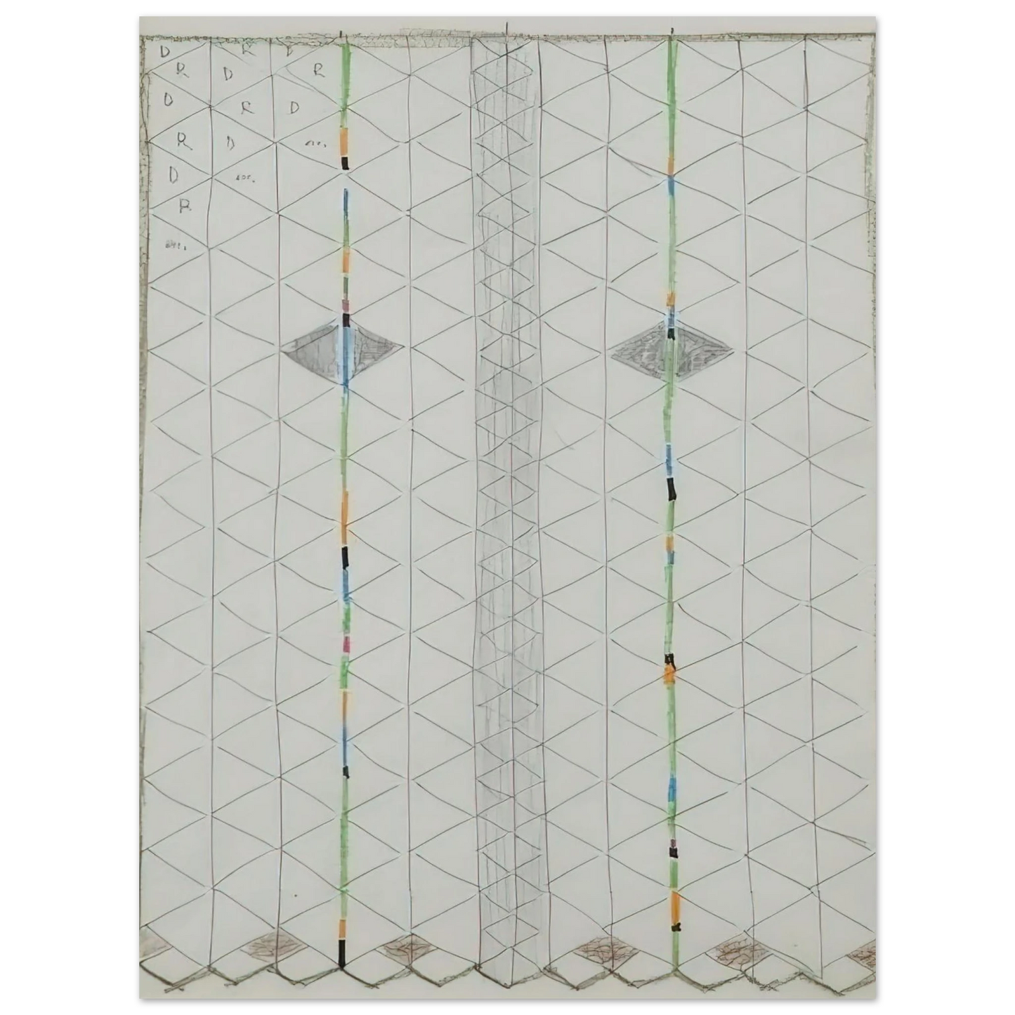 Bruno Munari - Untitled 1 - 1984  75x100 cm / 30x40inches Fine Art Poster