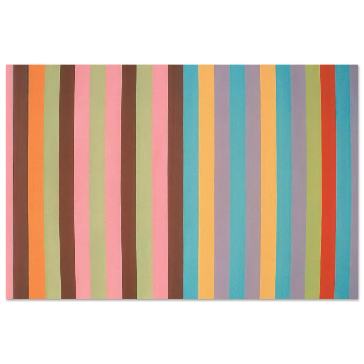 Boudoir Painting - 1965 - Gene Davis Art Prints - 100x150 cm / 40x60″ inches | Gene Davis Poster | Gene Davis Prints
