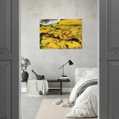 Gorim II - 1995 - Emil Schumacher Brushed Aluminum Print - 70x100 cm / 28x40 inches | Emil Schumacher Aluminum Print | Emil Schumacher Prints