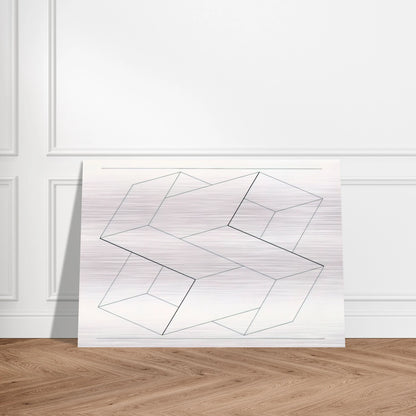STRUCTURAL CONSTELLATION 1962 - Josef Albers Brushed Aluminum Print - 70x100 cm / 28x40 inches | Josef Albers Aluminum Print | Josef Albers Prints
