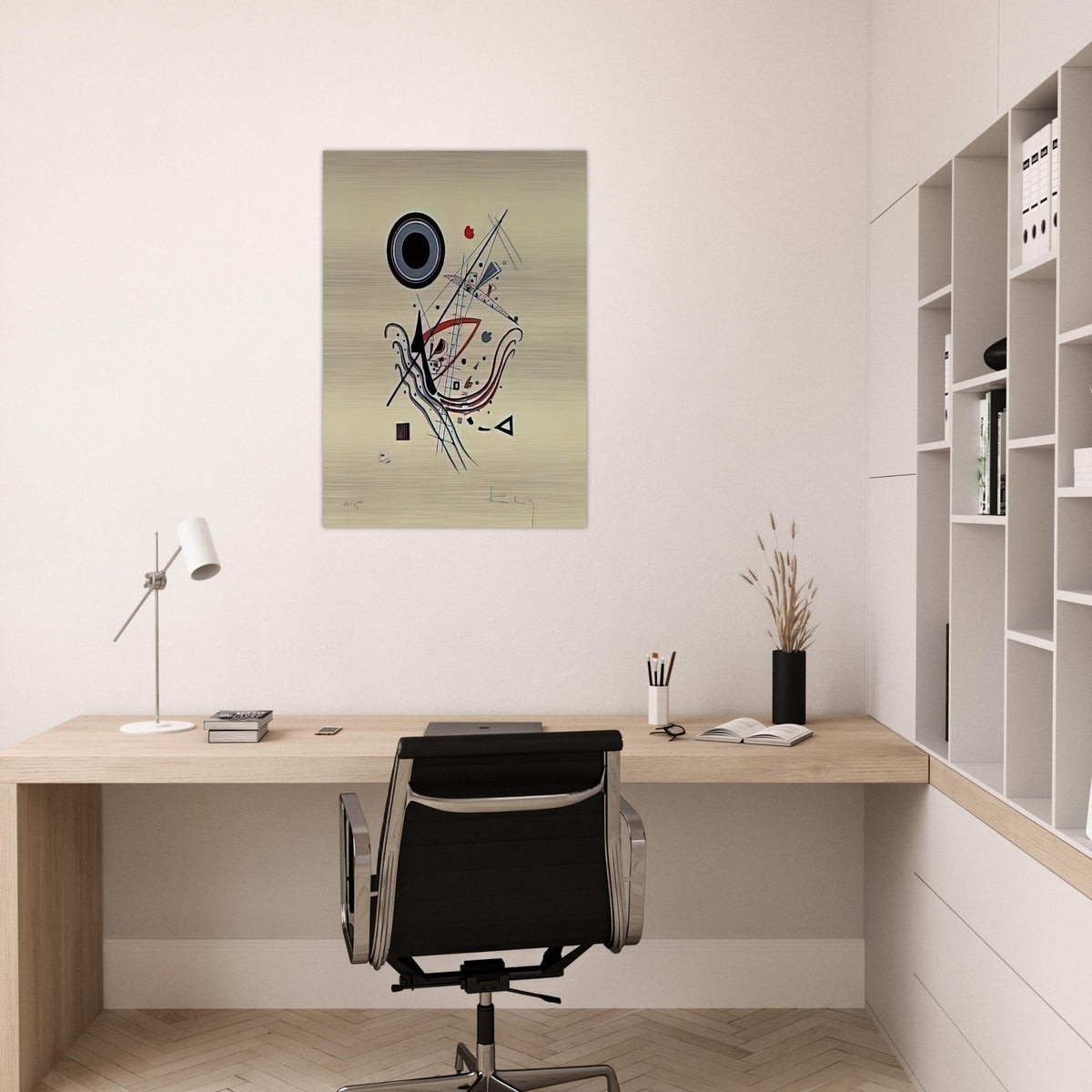 BLUE 1922 - Wassily Kandinsky Brushed Aluminum Print - 70x100 cm / 28x40 inches | Wassily Kandinsky Aluminum Print | Wassily Kandinsky Prints