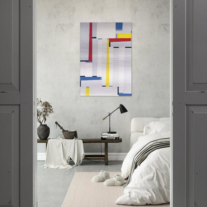 Relational Painting #55 - 1951 - Fritz Glarner Brushed Aluminum Print - 70x100 cm / 28x40 inches | Fritz Glarner Aluminum Print | Fritz Glarner Prints