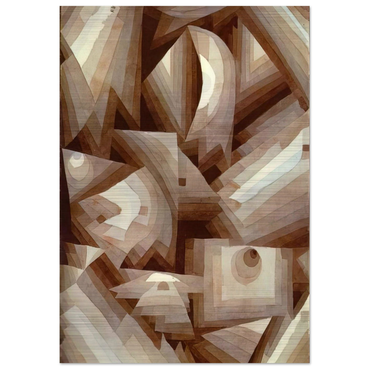 CRYSTAL 1921 - Paul Klee Brushed Aluminum Print - 70x100 cm / 28x40 inches | Paul Klee Aluminum Print | Paul Klee Prints