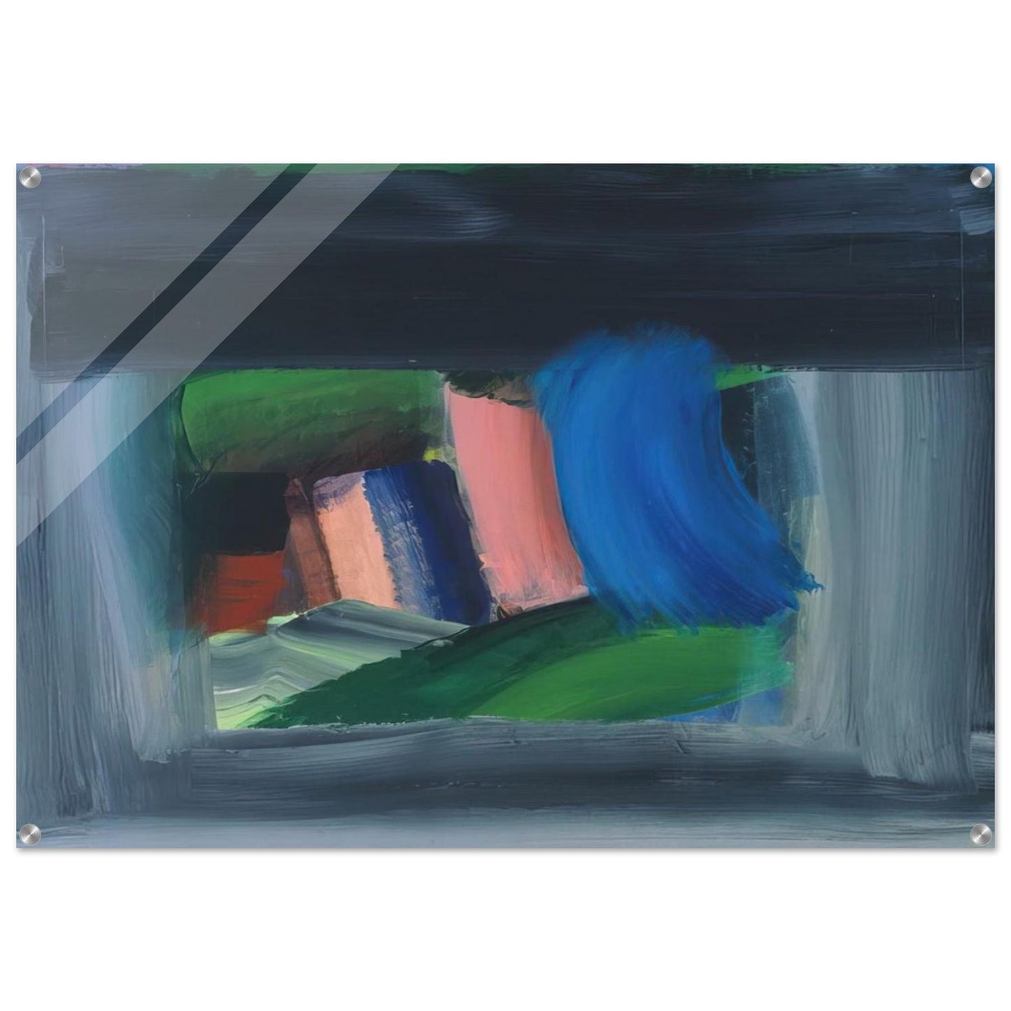 Rain - 1989 - Howard Hodgkin Acrylic Print - 70x100 cm / 28x40″ inches