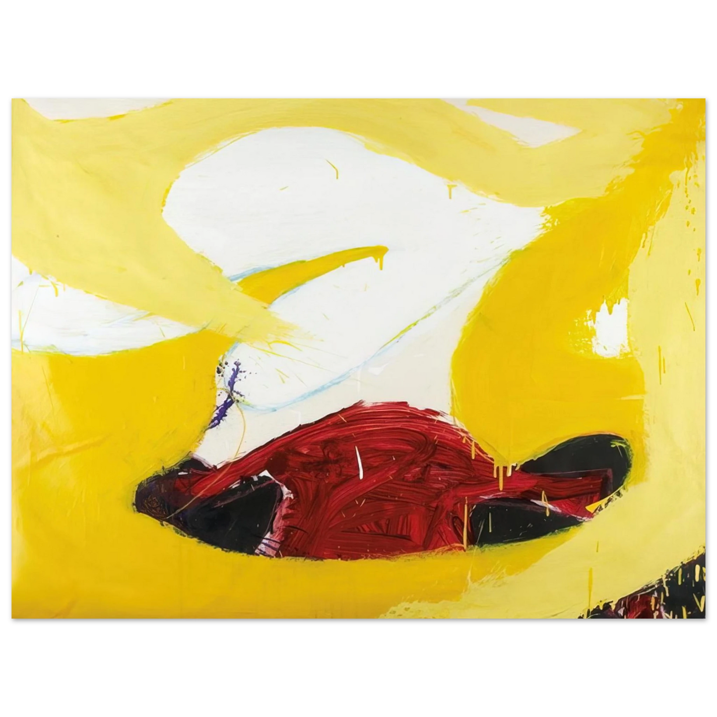 Norman Bluhm - Untitled - 1972  75x100 cm / 30x40inches Fine Art Poster