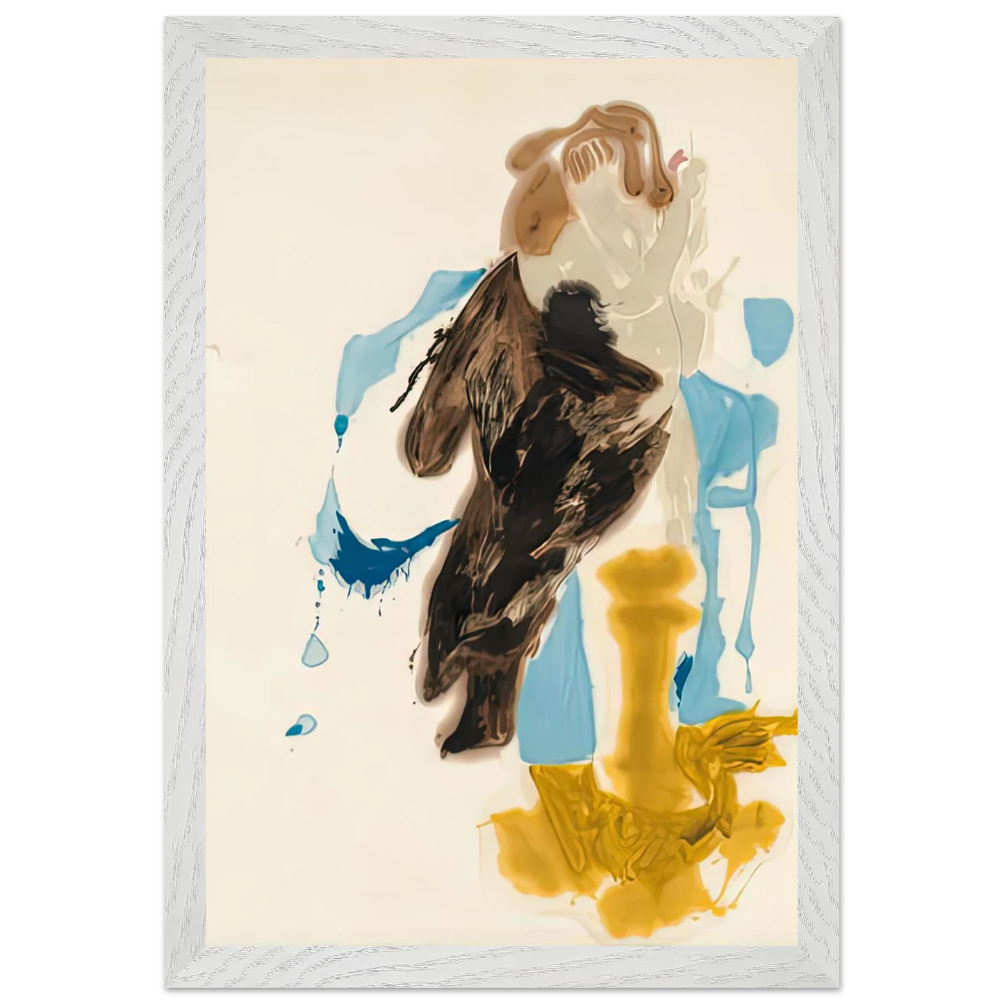 Helen Frankenthaler - After Rubens, 1961- Wall Art - 21x29.7 cm / 8x12" - Premium Wooden Framed Poster With Fine Art Paper-canvas - Black frame