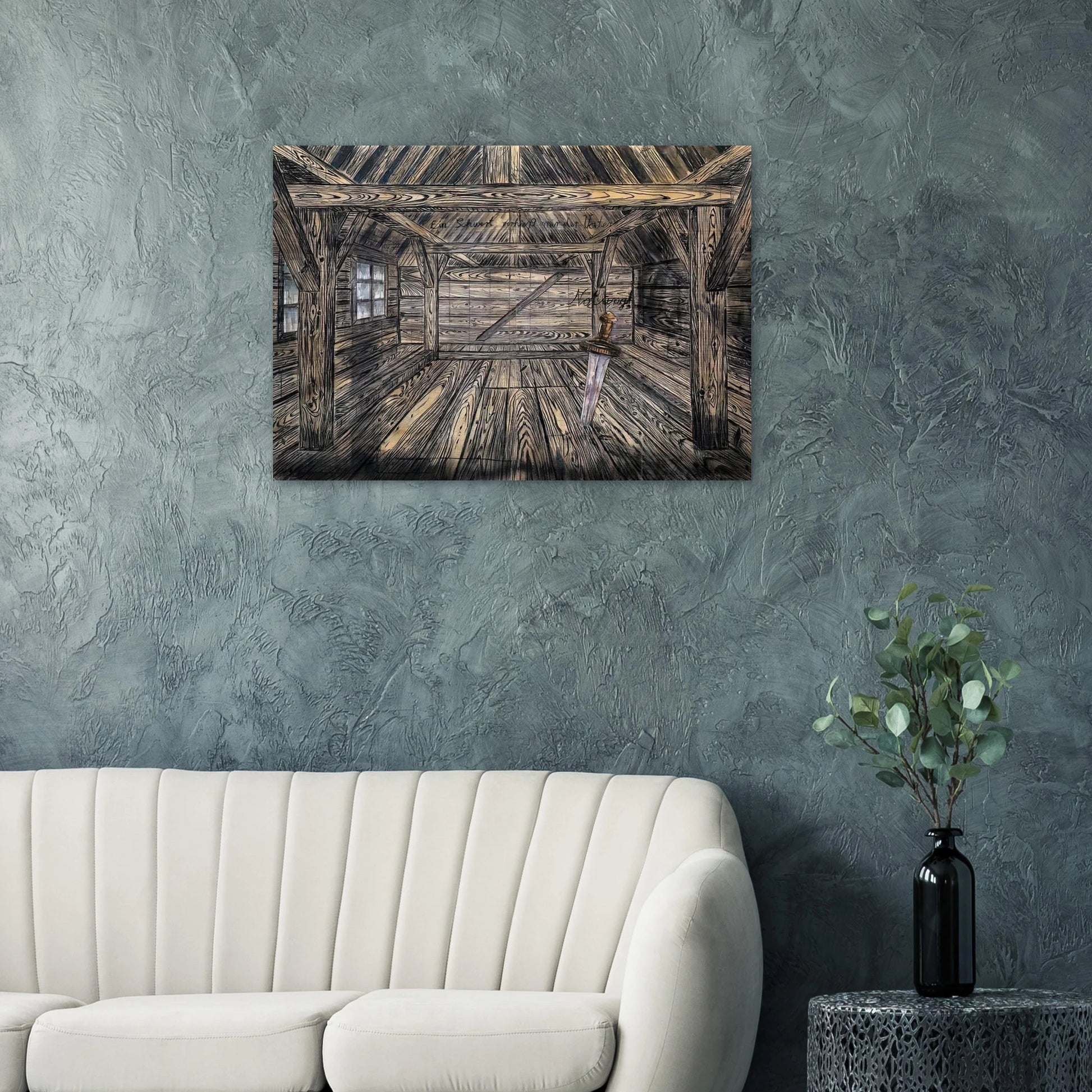 NOTHUNG 1973 - Anselm Kiefer Brushed Aluminum Print - 70x100 cm / 28x40 inches | Anselm Kiefer Aluminum Print | Anselm Kiefer Prints