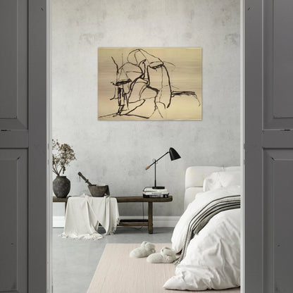 CELEBRATION - Philip Guston Brushed Aluminum Print - 70x100 cm / 28x40 inches | Philip Guston Aluminum Print | Philip Guston Prints