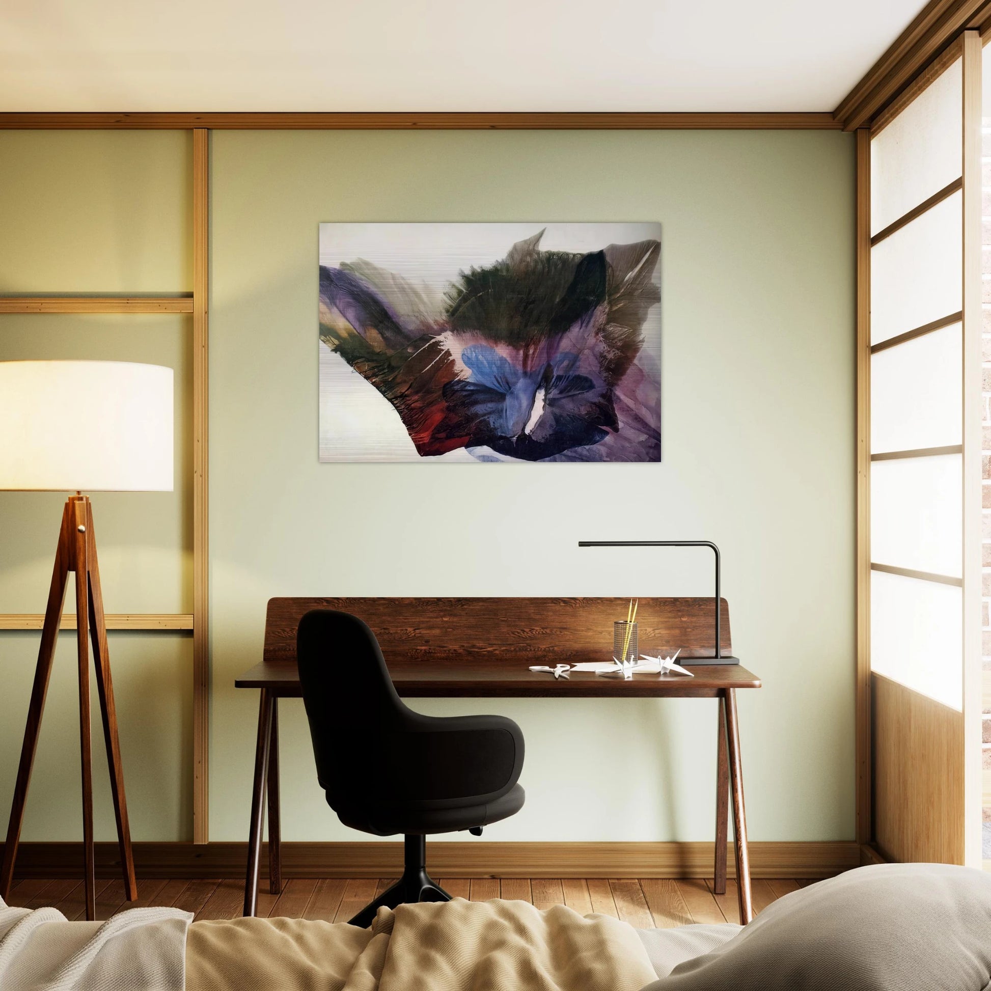 Phenomena Over the Cusp - Paul Jenkins Brushed Aluminum Print - 70x100 cm / 28x40 inches | Paul Jenkins Aluminum Print | Paul Jenkins Prints