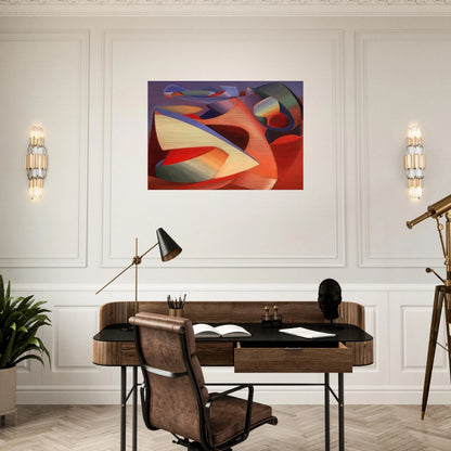 Lutte as Ciel - 1937 - John Ferren Brushed Aluminum Print - 70x100 cm / 28x40 inches | John Ferren Aluminum Print | John Ferren Prints