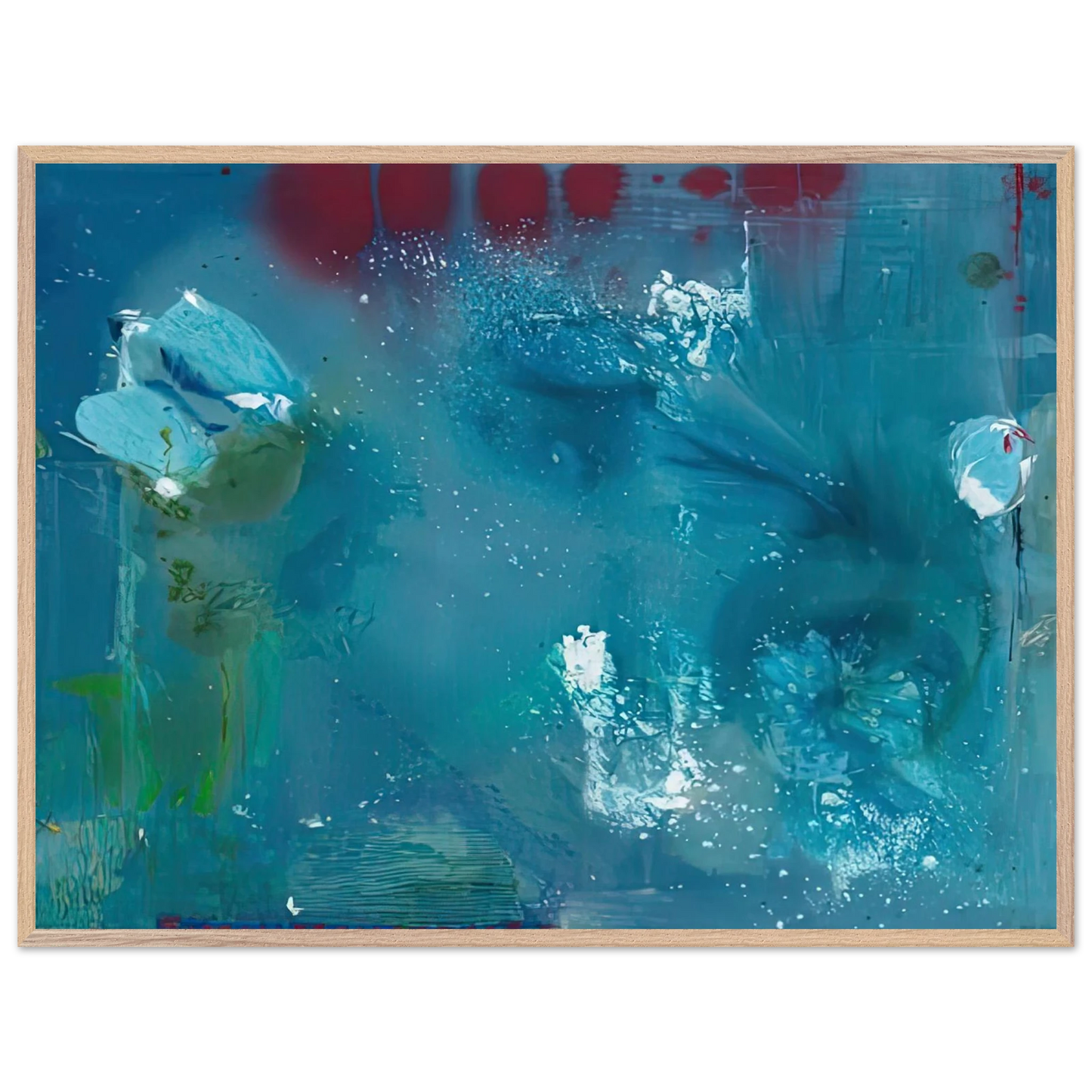 Helen Frankenthaler - Stella Polaris, 1990- Wall Art - 30x40 cm / 12x16 inches - Premium Wooden Framed Poster With Fine Art Paper-canvas - White frame
