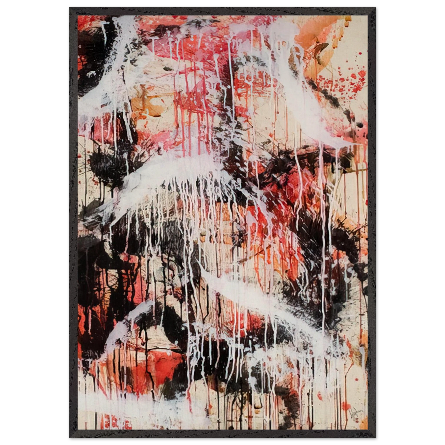Untitled - 1959 N2 - Norman Bluhm 70x100 cm / 28x40 inches Framed Art Print – Black Wooden Frame