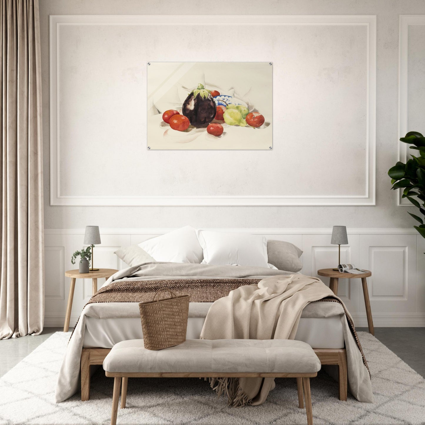 Eggplant and Tomatoes - 1926 - Charles Demuth Acrylic Print - 70x100 cm / 28x40″ inches