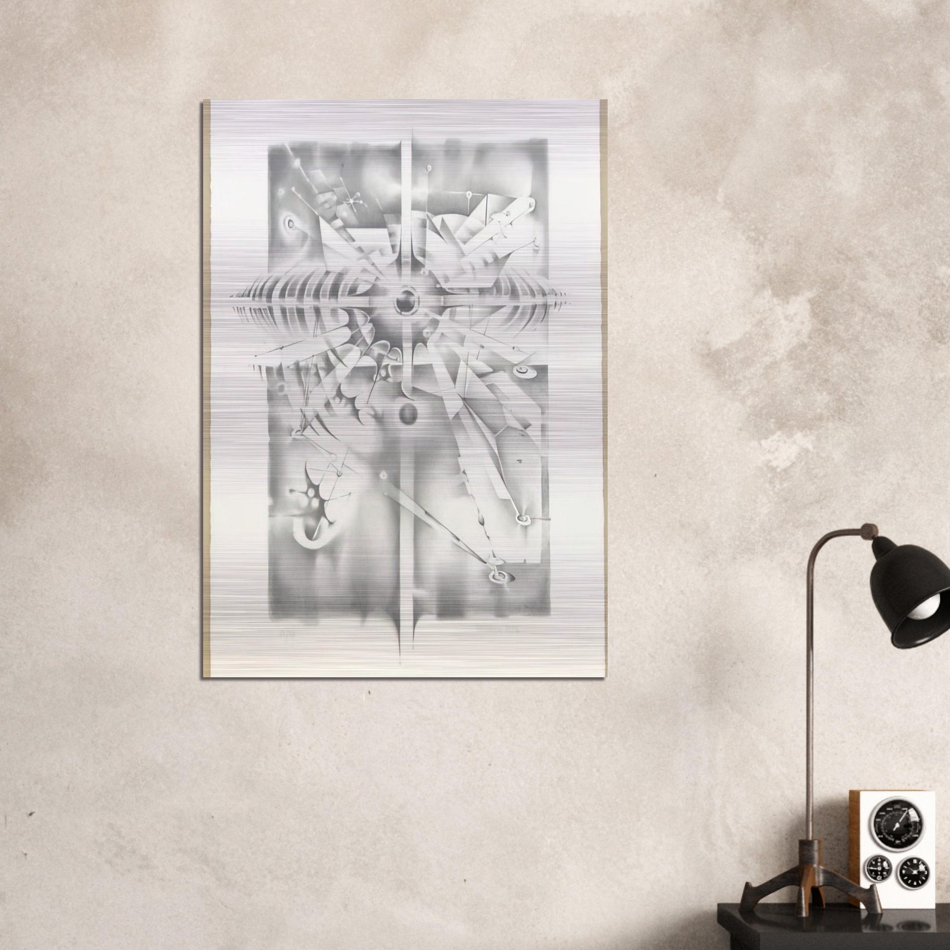 UNTITLED FROM THE ATELIER PROJECT 1986 - Lee Bontecou Brushed Aluminum Print - 70x100 cm / 28x40 inches | Lee Bontecou Aluminum Print | Lee Bontecou Prints
