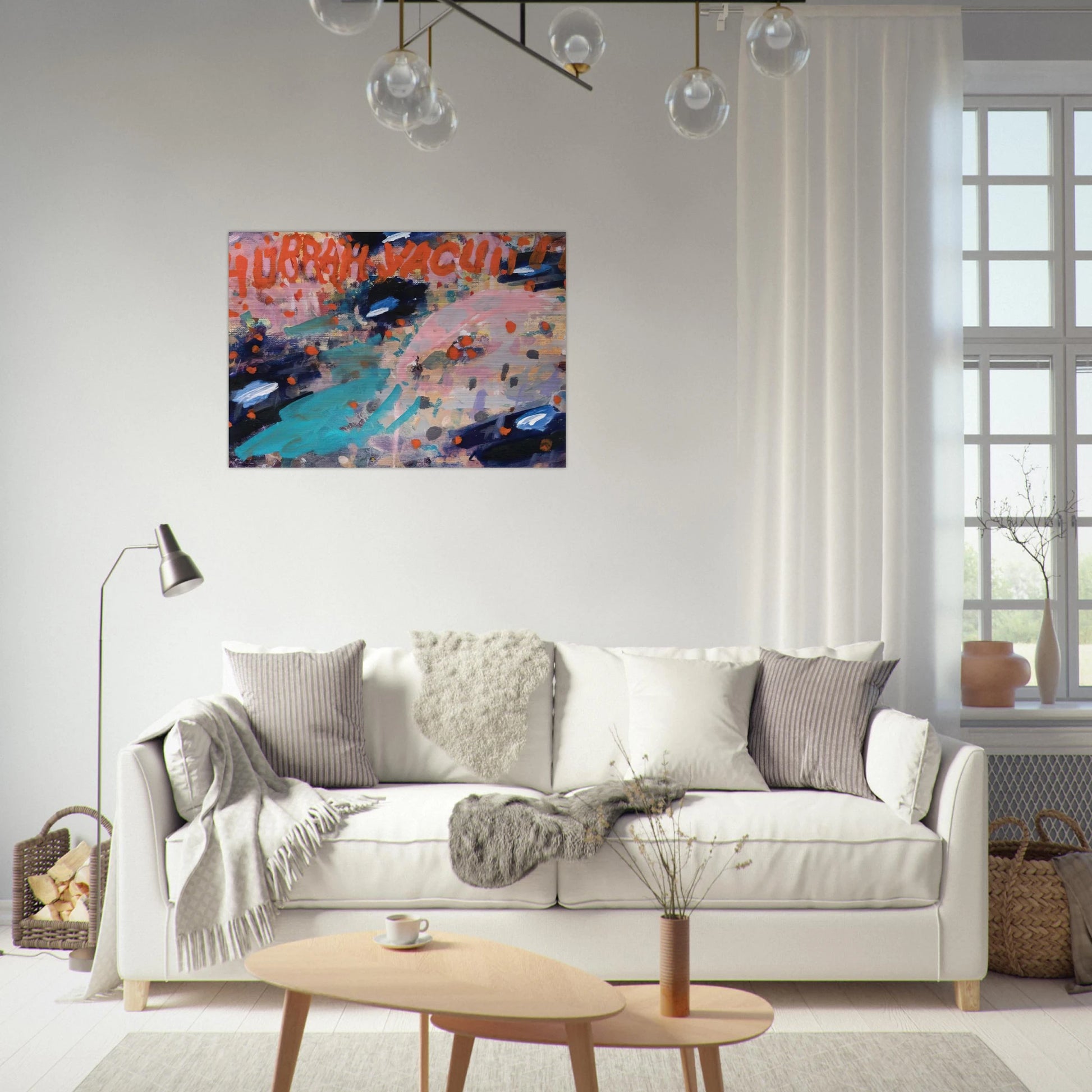 Hurrah Vacuii!! - 1988 - Paul Thek Brushed Aluminum Print - 70x100 cm / 28x40 inches | Paul Thek Aluminum Print | Paul Thek Prints