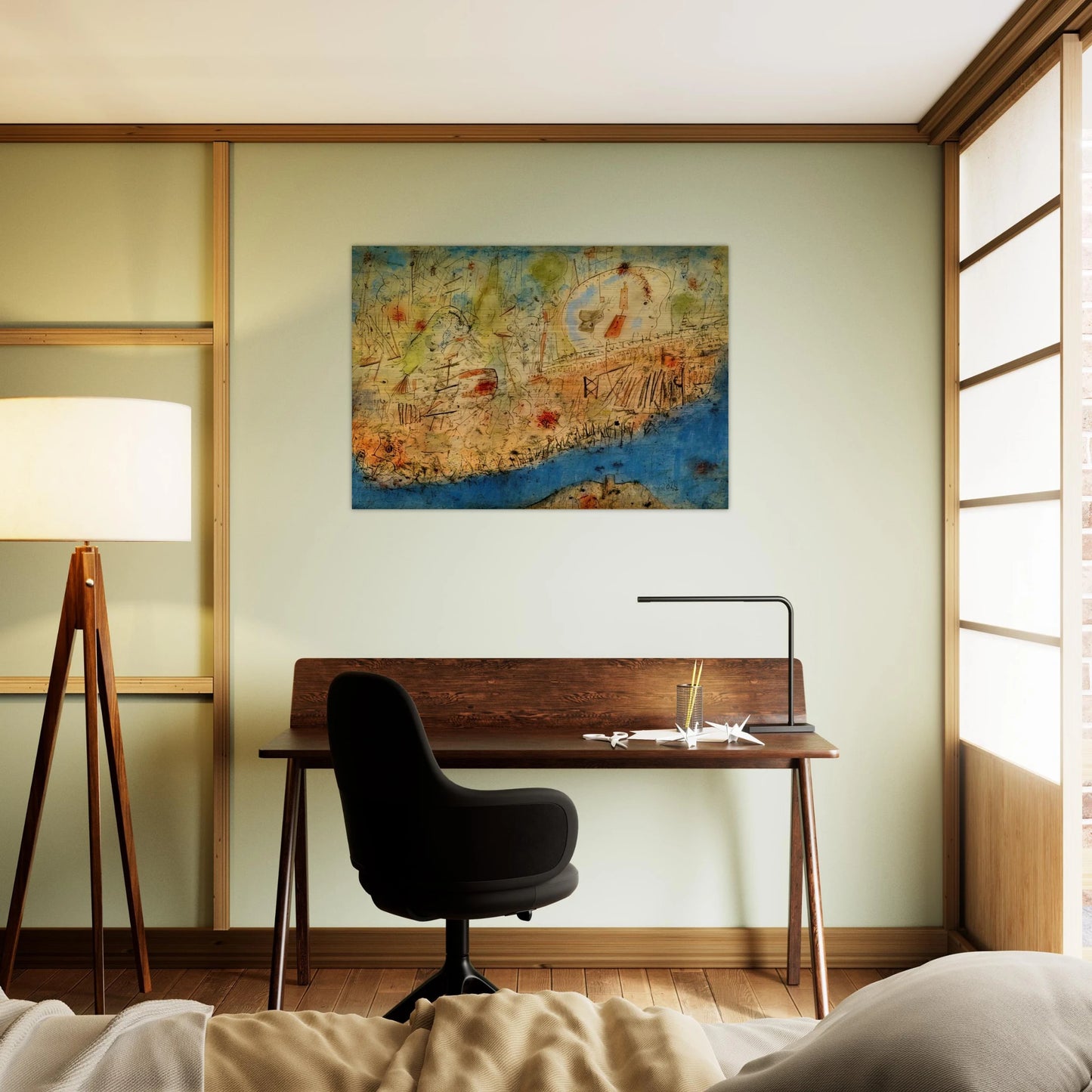 Camp des Milles - 1940 - Wols Brushed Aluminum Print - 70x100 cm / 28x40 inches | Wols Aluminum Print | Wols Prints