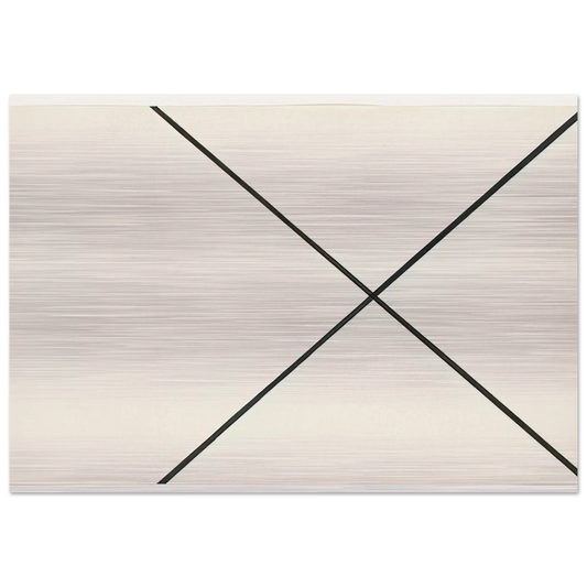 Diagonal Lines - Ellsworth Kelly Brushed Aluminum Print - 70x100 cm / 28x40 inches | Ellsworth Kelly Aluminum Print | Ellsworth Kelly Prints