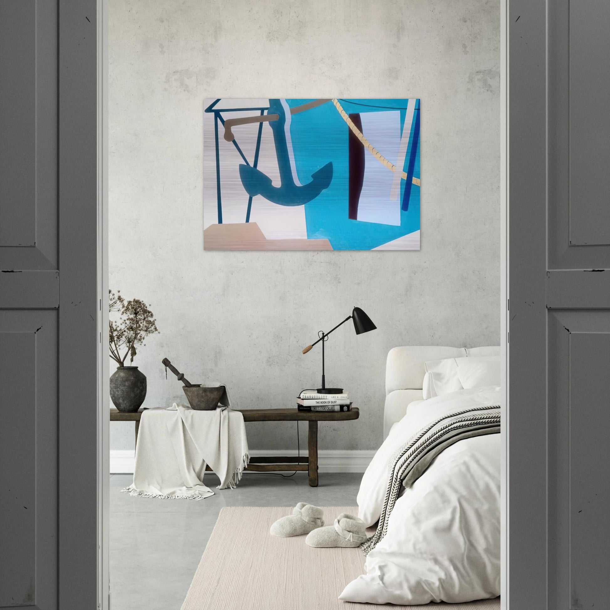 Nassau #5 - 1967 - Ralston Crawford Brushed Aluminum Print - 70x100 cm / 28x40 inches | Ralston Crawford Aluminum Print | Ralston Crawford Prints