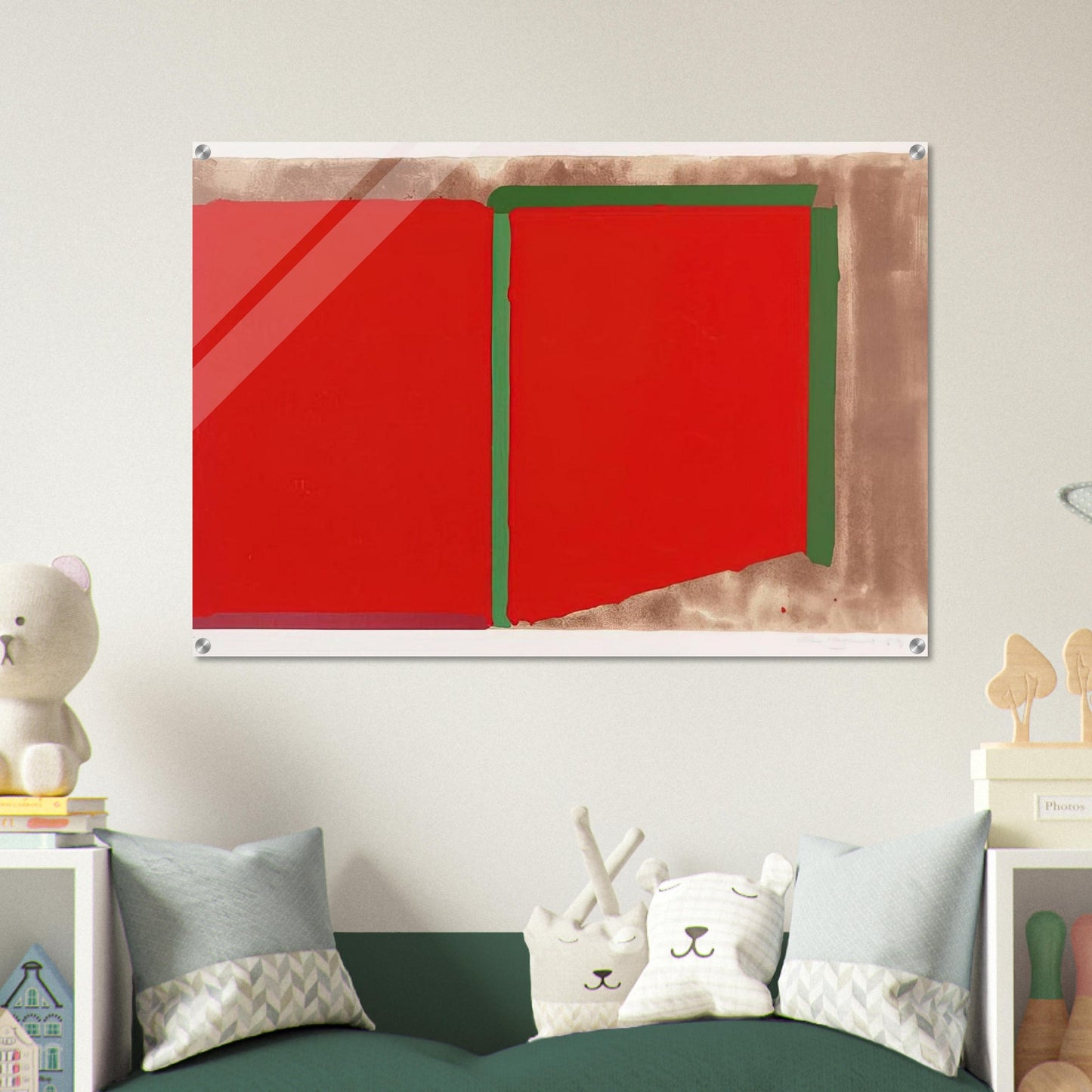 Reds, Greens - 1969 - John Hoyland Acrylic Print - 70x100 cm / 28x40″ inches