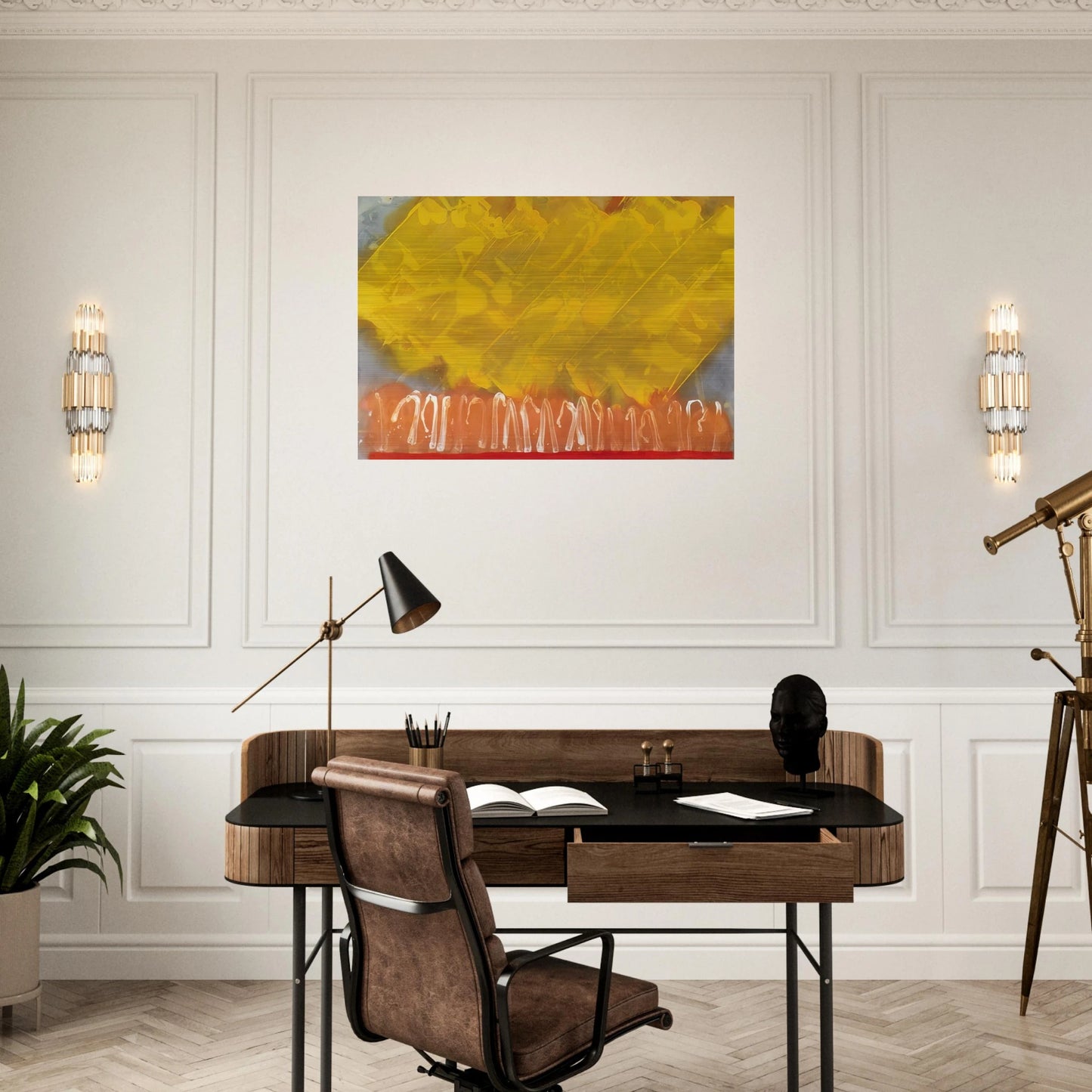 Cathay - 1979 - Albert Irvin Brushed Aluminum Print - 70x100 cm / 28x40 inches | Albert Irvin Aluminum Print | Albert Irvin Prints