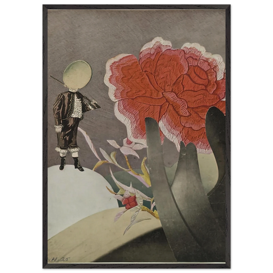 WATCHED 1925 - Hannah Hoch 70x100 cm / 28x40 inches Framed Art Print – Black Wooden Frame
