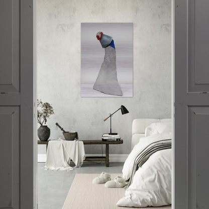 THE CLOWN 1947 - Kurt Schwitters Brushed Aluminum Print - 70x100 cm / 28x40 inches | Kurt Schwitters Aluminum Print | Kurt Schwitters Prints