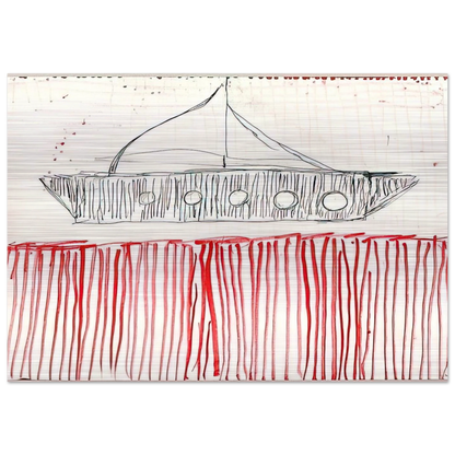 BE CALME OCTOBER 1ST 31ST 2004 0 - Louise Bourgeois Brushed Aluminum Print - 70x100 cm / 28x40 inches | Louise Bourgeois Aluminum Print | Louise Bourgeois Prints