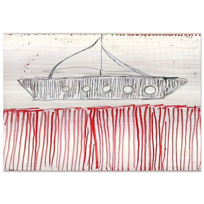BE CALME OCTOBER 1ST 31ST 2004 0 - Louise Bourgeois Brushed Aluminum Print - 70x100 cm / 28x40 inches | Louise Bourgeois Aluminum Print | Louise Bourgeois Prints