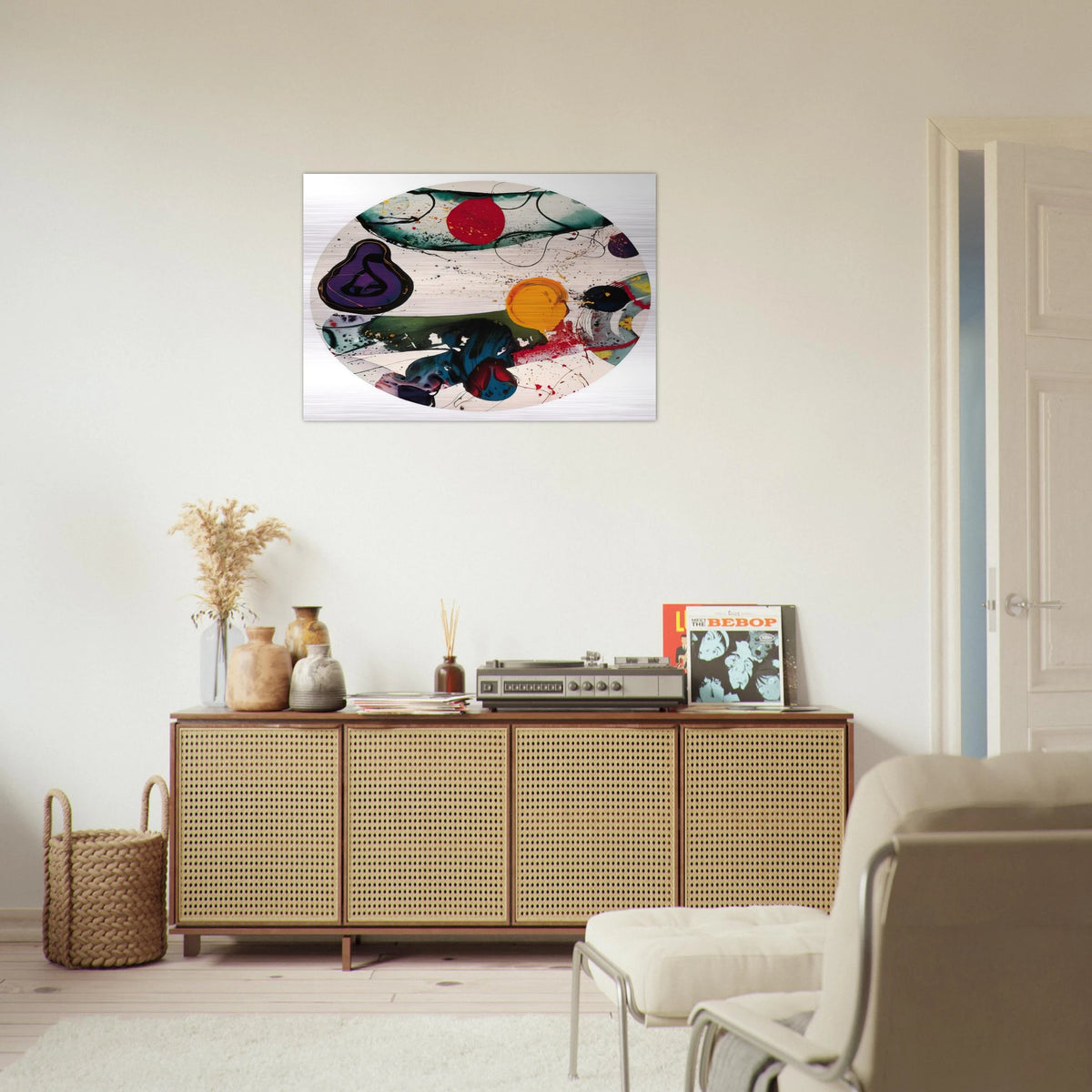 Lollipop  SF88-250  - Sam Francis Brushed Aluminum Print - 70x100 cm / 28x40 inches | Sam Francis Aluminum Print | Sam Francis Prints