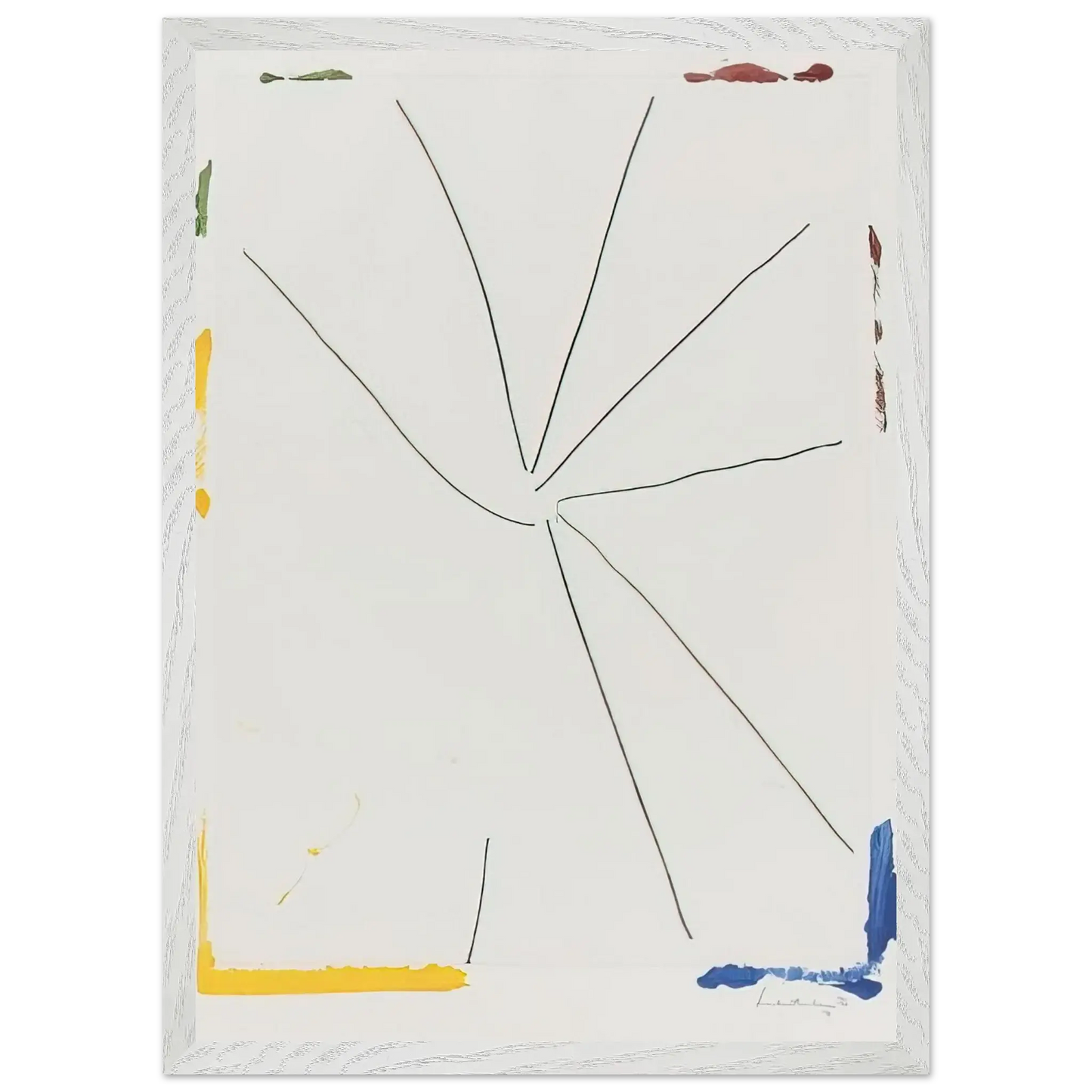 Helen Frankenthaler - Free Wheeling - 1971 Wall art - A3 (29.7 x 42  cm) - Premium Wooden Framed Poster With Fine Art Paper - Wood frame