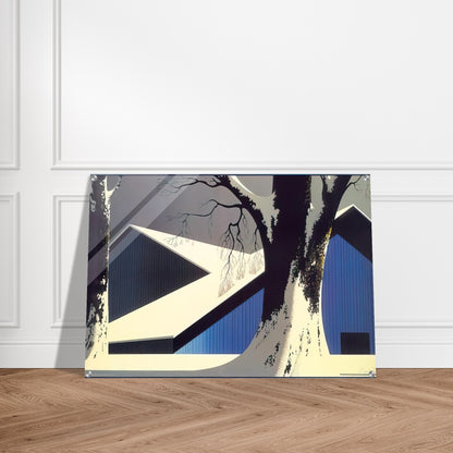 Winter Quiet - Eyvind Earle Acrylic Print - 70x100 cm / 28x40″ inches