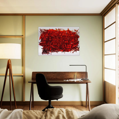 Leaves III - Jean-Paul Riopelle Brushed Aluminum Print - 70x100 cm / 28x40 inches | Jean-Paul Riopelle Aluminum Print | Jean-Paul Riopelle Prints