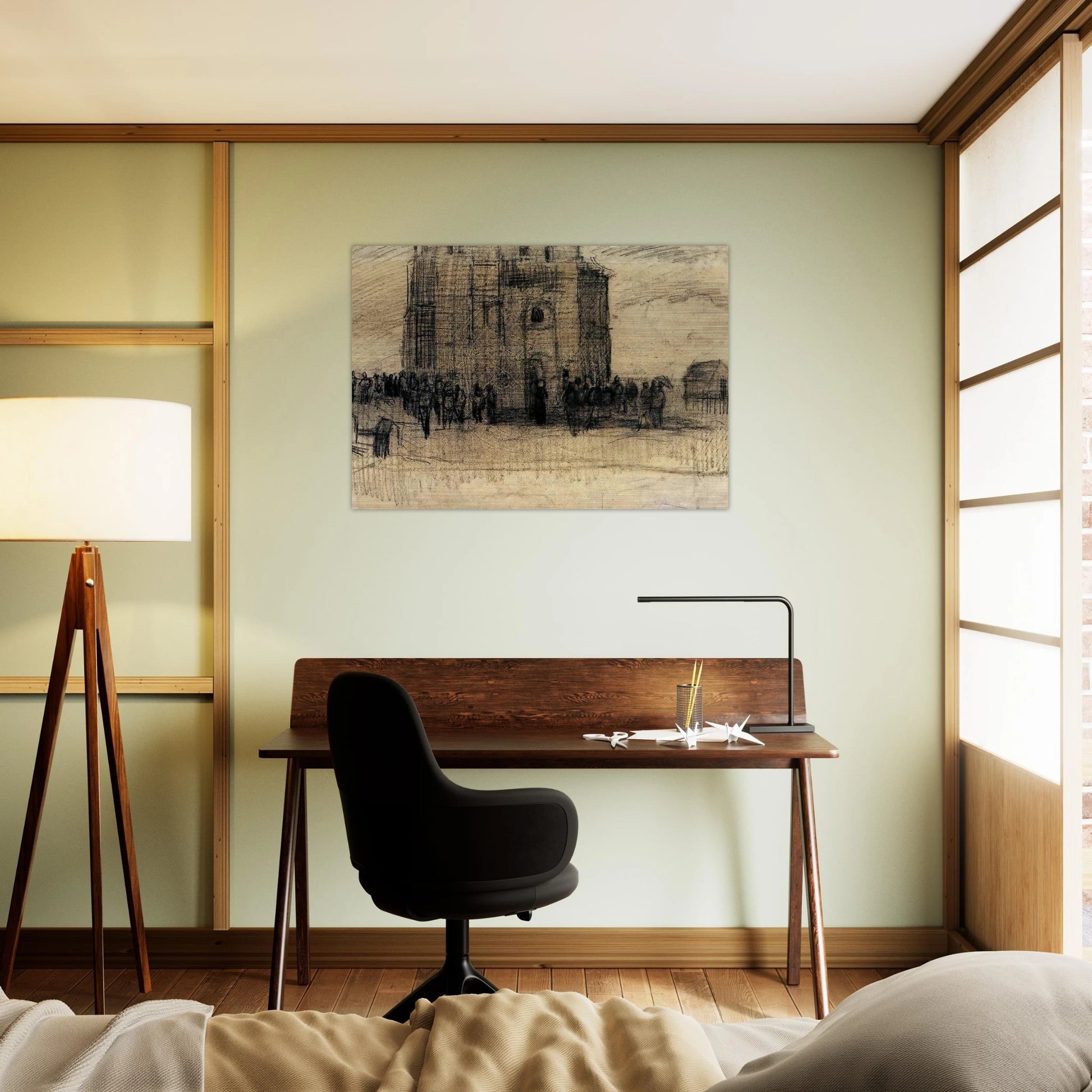 Sale of Building Scrap - Vincent van Gogh Brushed Aluminum Print - 70x100 cm / 28x40 inches | Vincent van Gogh Aluminum Print | Vincent van Gogh Prints