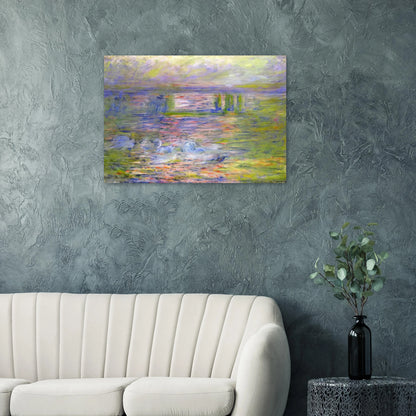 Charing Cross Bridge 2 - claude monet Brushed Aluminum Print - 70x100 cm / 28x40 inches | claude monet Aluminum Print | claude monet Prints