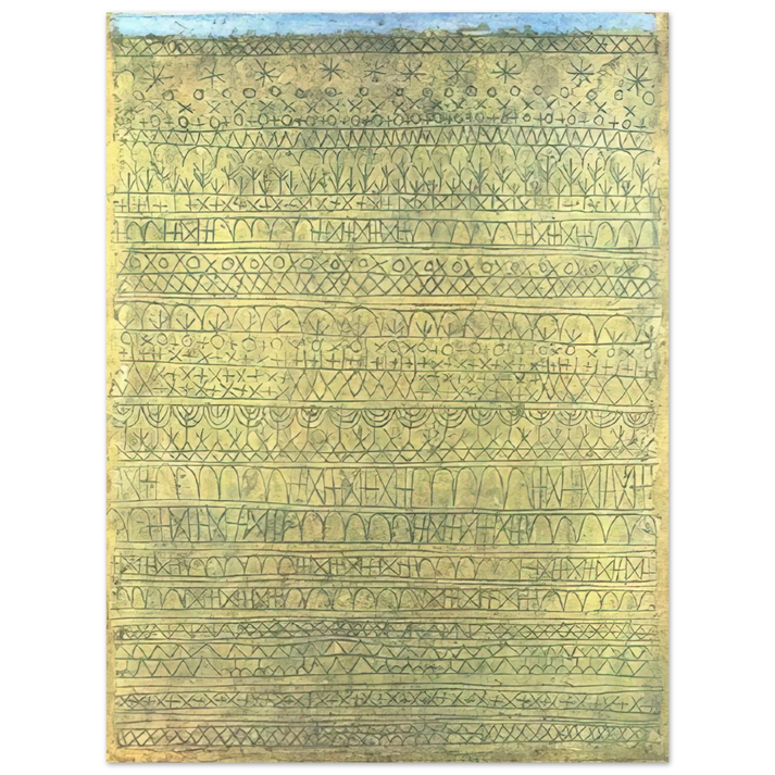 Paul Klee - PASTORAL RHYTHMS 1927  75x100 cm / 30x40inches Fine Art Poster