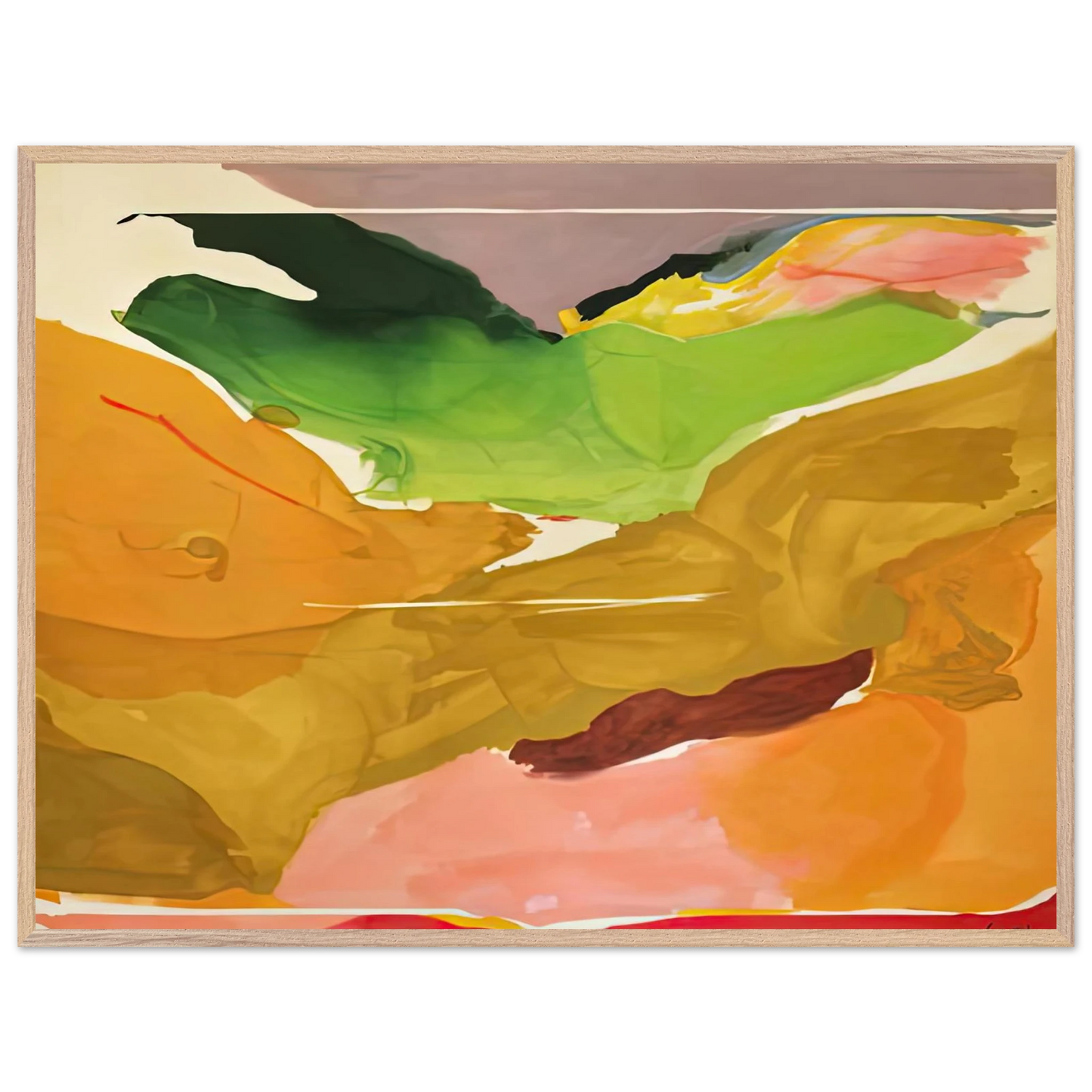 Helen Frankenthaler - Nature Abhors a Vacuum, 1973- Wall Art - 60x80 cm / 24x32 inches - Fine Art Poster-canvas - -