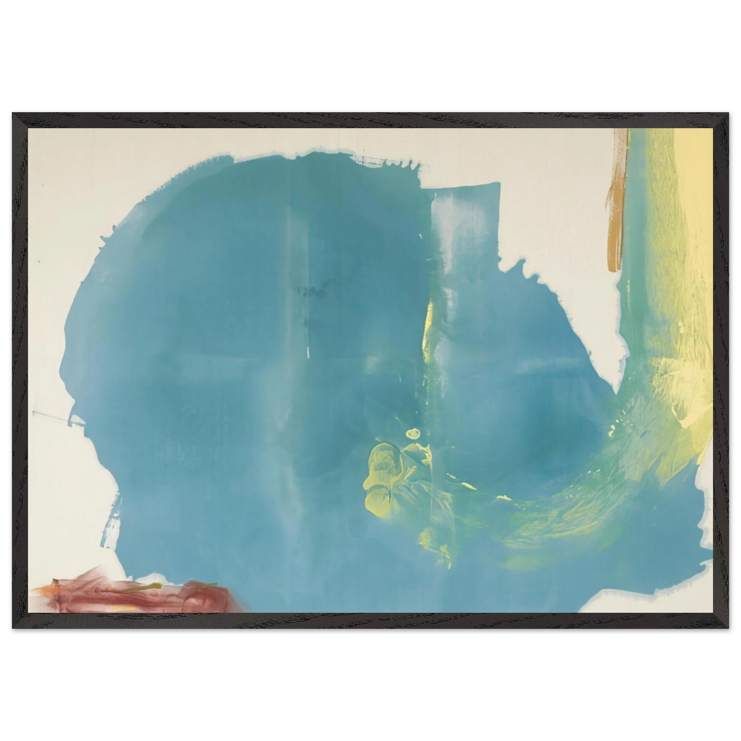 Helen Frankenthaler - Where Necessary - 1977 Wall art - 30x40 cm / 12x16 inches - Premium Wooden Framed Poster With Fine Art Paper-canvas - White frame