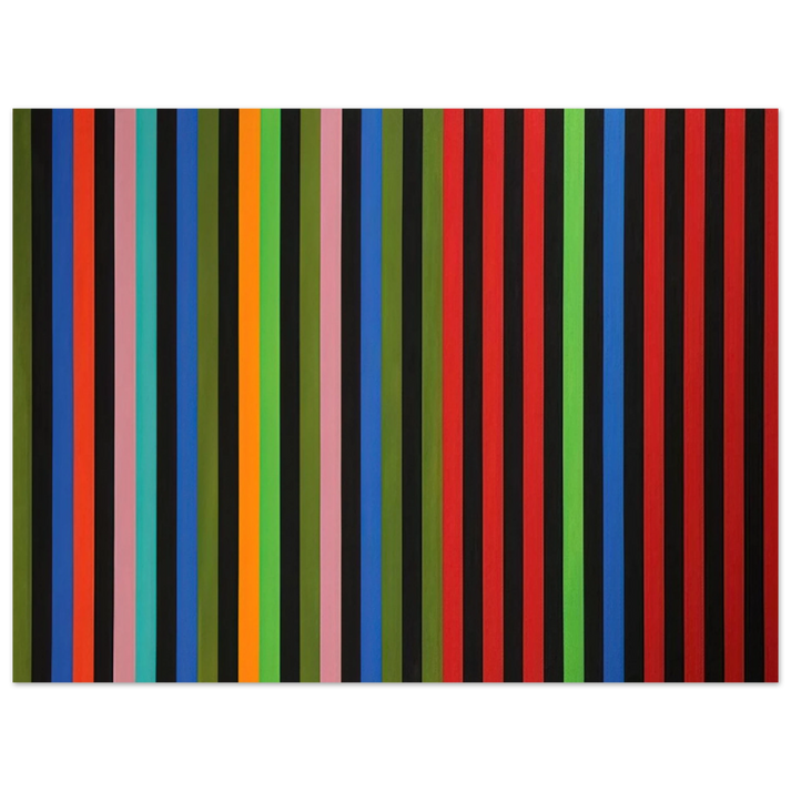 Gene Davis - Firebox - 1964  75x100 cm / 30x40inches Fine Art Poster