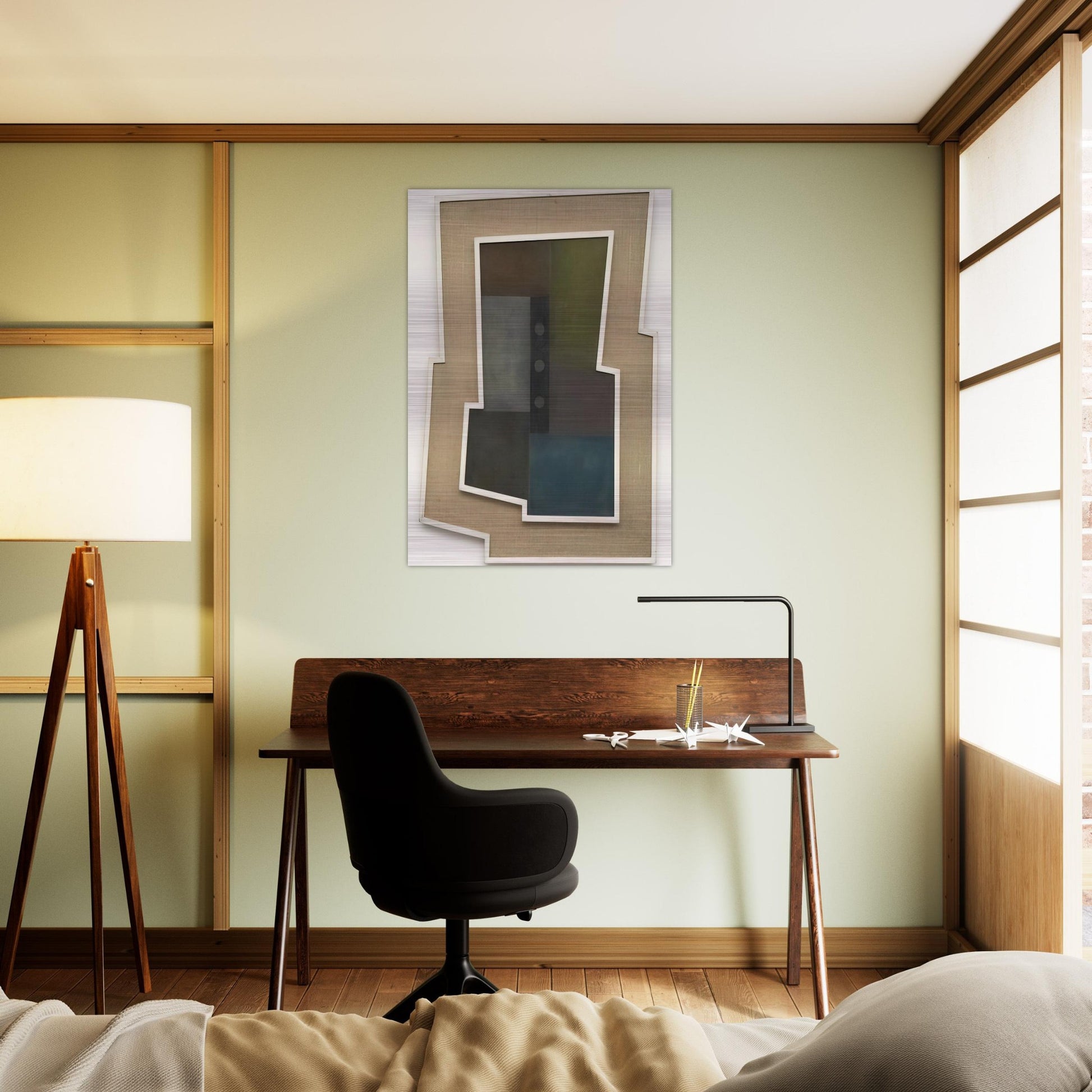 Peinture Madi - 1946 - Carmelo Arden Quin Brushed Aluminum Print - 70x100 cm / 28x40 inches | Carmelo Arden Quin Aluminum Print | Carmelo Arden Quin Prints
