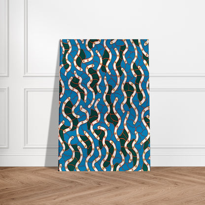 WAVES ON THE HUDSON RIVER 1988 - Yayoi Kusama Brushed Aluminum Print - 70x100 cm / 28x40 inches | Yayoi Kusama Aluminum Print | Yayoi Kusama Prints