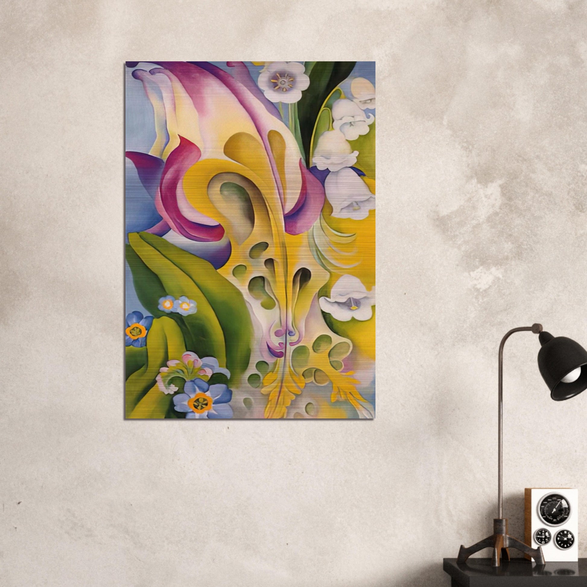 From the Old Garden No 2 - Georgia O'Keeffe Brushed Aluminum Print - 70x100 cm / 28x40 inches | Georgia O'Keeffe Aluminum Print | Georgia O'Keeffe Prints