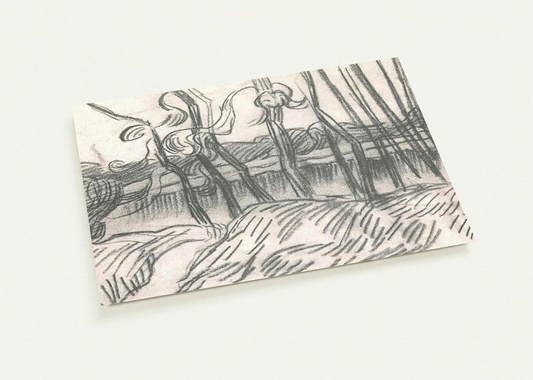 A Row of Bare Trees By Vincent van Gogh Pack of 10 Post Cards | Vincent van Gogh Post Cards | A6 (10.5 x 14.8 cm) - 4.1 x 5.8 inches